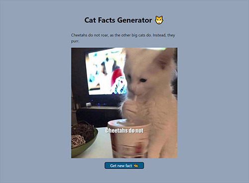 Cat fact generator